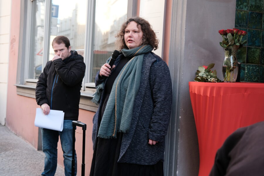 Stolpersteinverlegung in der Großen Märkerstraße