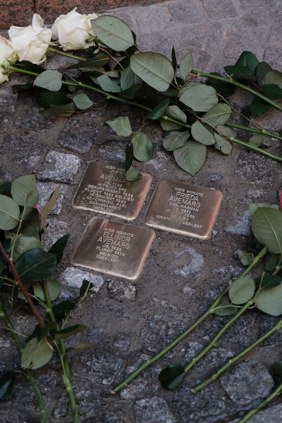 Stolpersteinverlegung in der Großen Märkerstraße